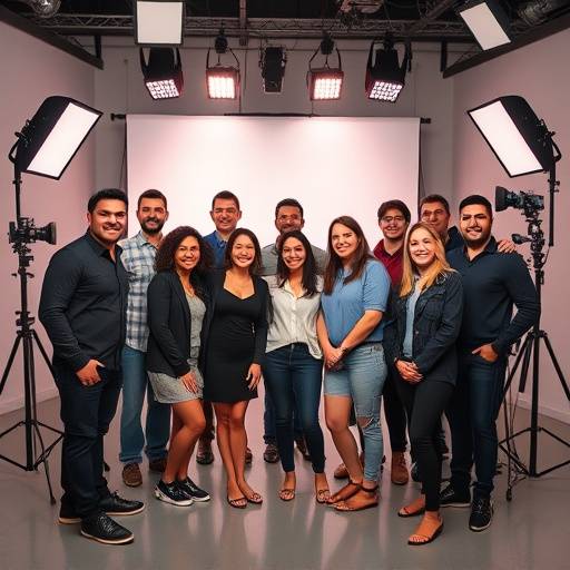 Foto grupal del equipo de Estudio Televisivo Radiante